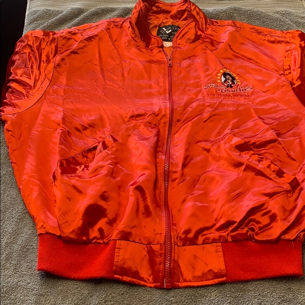 Vtg Arizona Charlies Las Vegas Casino satin jacket